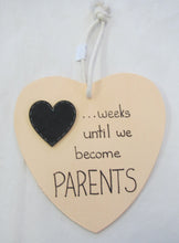 Load image into Gallery viewer, Beautiful handcrafted heart - weeks until we become parents