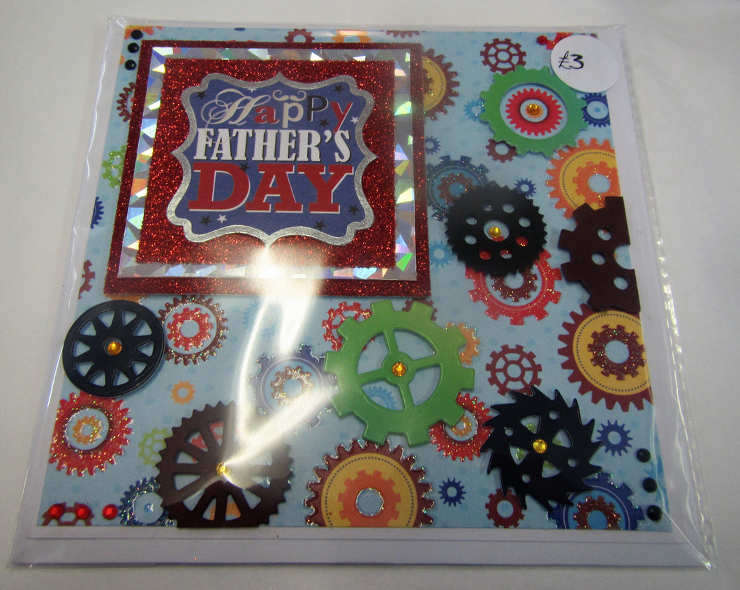 Beautiful handcrafted father's day card.
