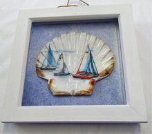 Load image into Gallery viewer, Beautiful handcrafted scallop shell boat picture