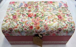 Beautiful hand crafted floral jewellery box