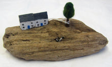 Load image into Gallery viewer, Beautiful handcrafted wooden &quot;cottage on driftwood