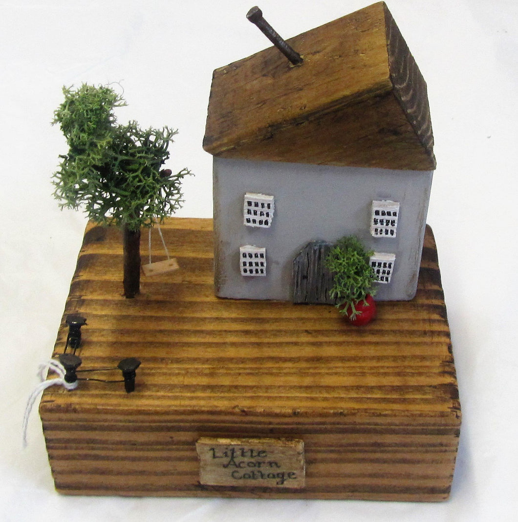 Beautiful handcrafted wooden Little Acorn Cottage cottage
