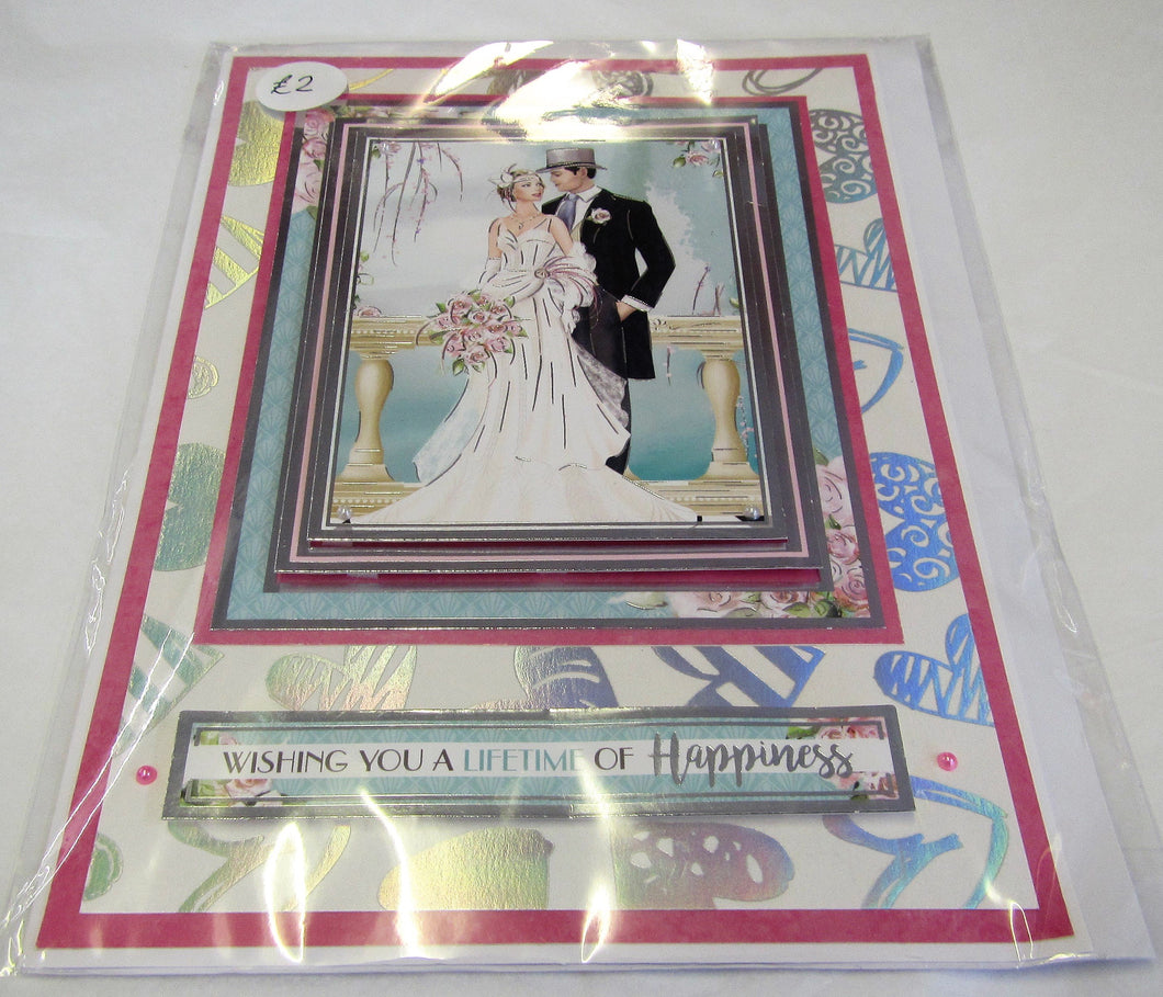 Beautiful handcrafted Wedding Card