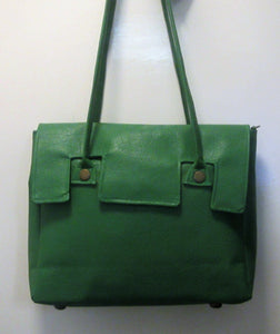 Beautiful handcrafted green handbag