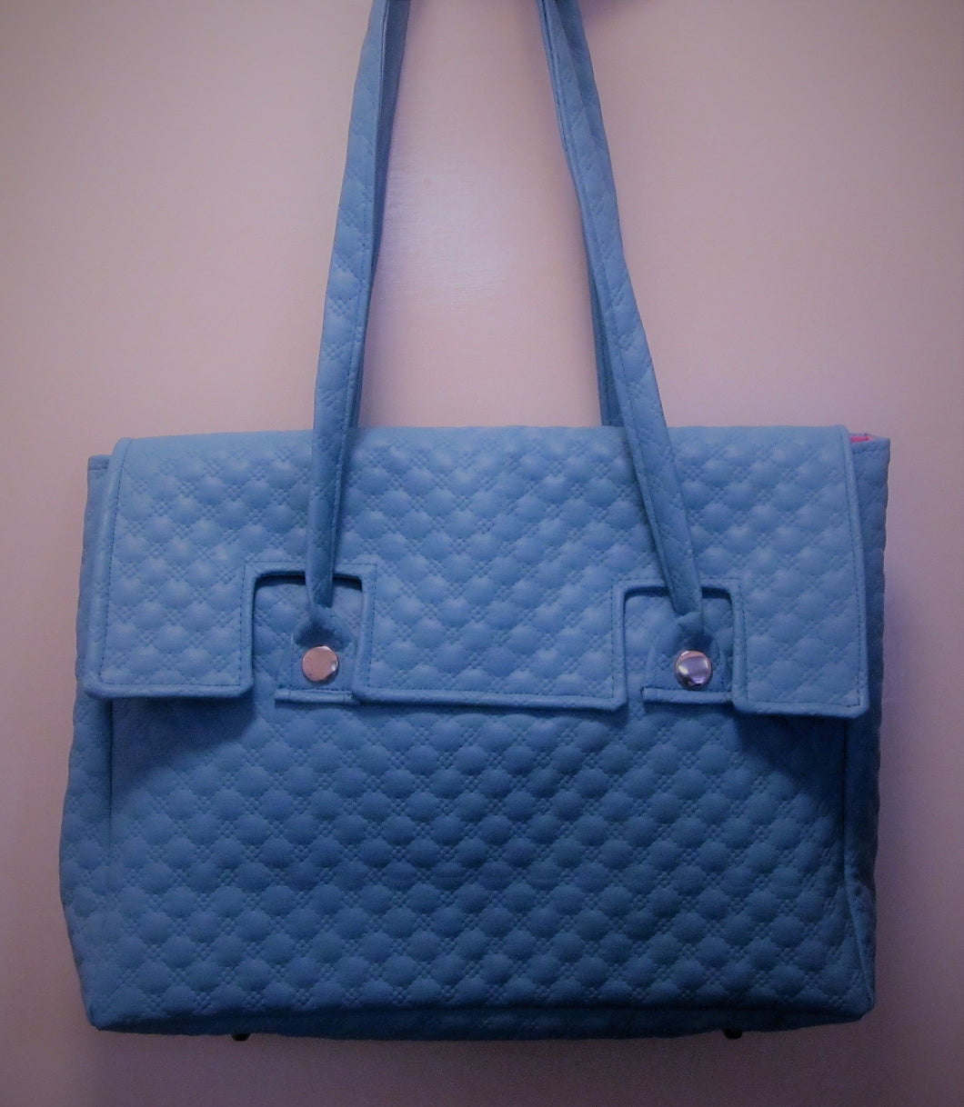 Beautiful handcrafted blue handbag