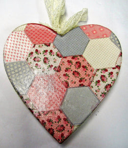 Beautiful handcrafted decorative hearts - various patterns