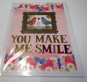 Beautiful handcrafted Valentines Day Card