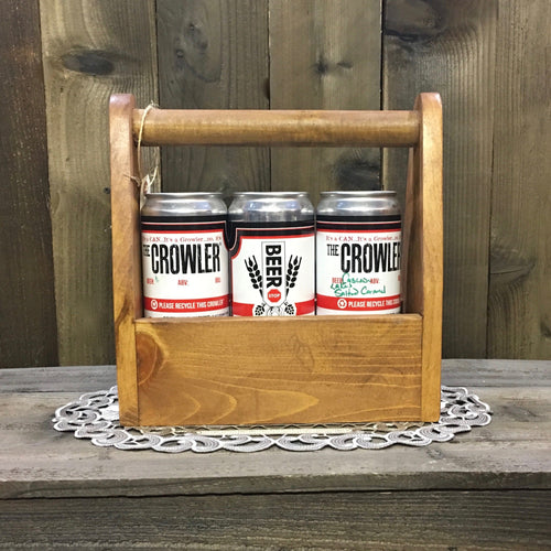 Craft Not Crap Crowler Can Carrier - As Shown Holds Three 32oz Crowler Cans - Other Sizes Available