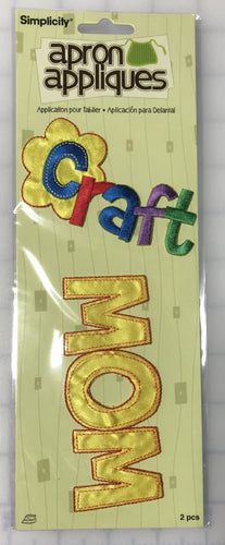 Craft Mom Wow - Iron-On Applique by Simplicity Apron Appliques