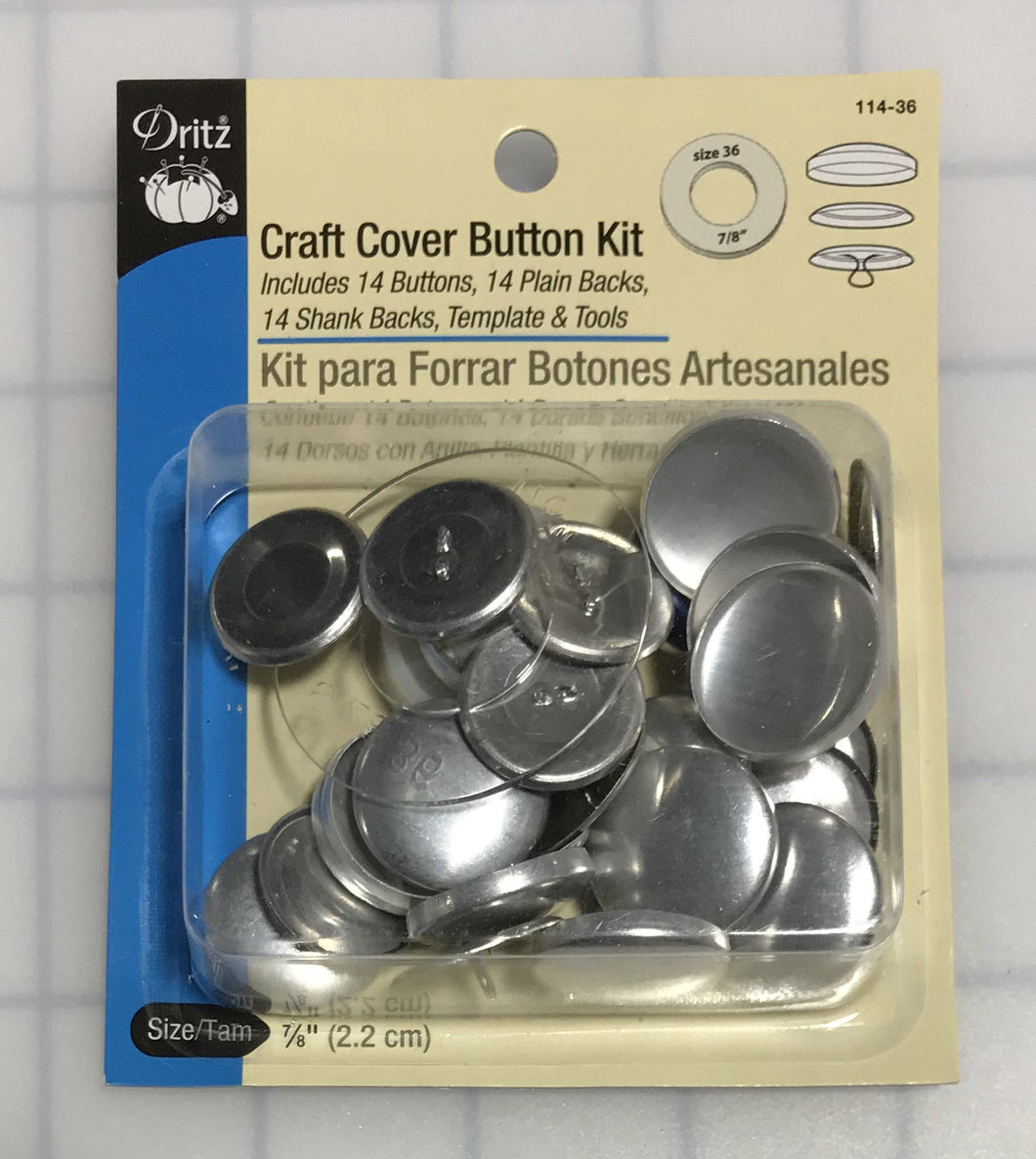 Dritz Craft Cover Button Kit Size 7/8