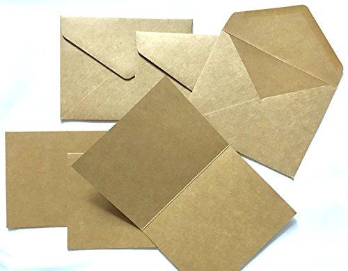 American Crafts Blank Note Cards with Envelopes, 3 Pack (Recycled)