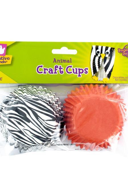 Animal Print Paper Craft Cups (Available in a pack of 36)