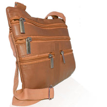 Load image into Gallery viewer, Genuine Leather Crossbody Mini Purse Organizer Travel Handcrafted Bag - Burgundy
