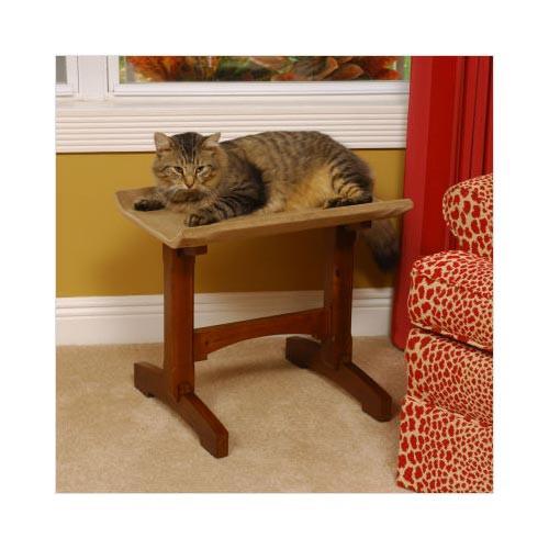 Craftsman Series Single Seat Cat Perch Wood 20.5