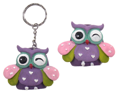 Fashioncraft You Are Special Wise Owl Refrigerator Magnets Key Ring Set 8 Purple