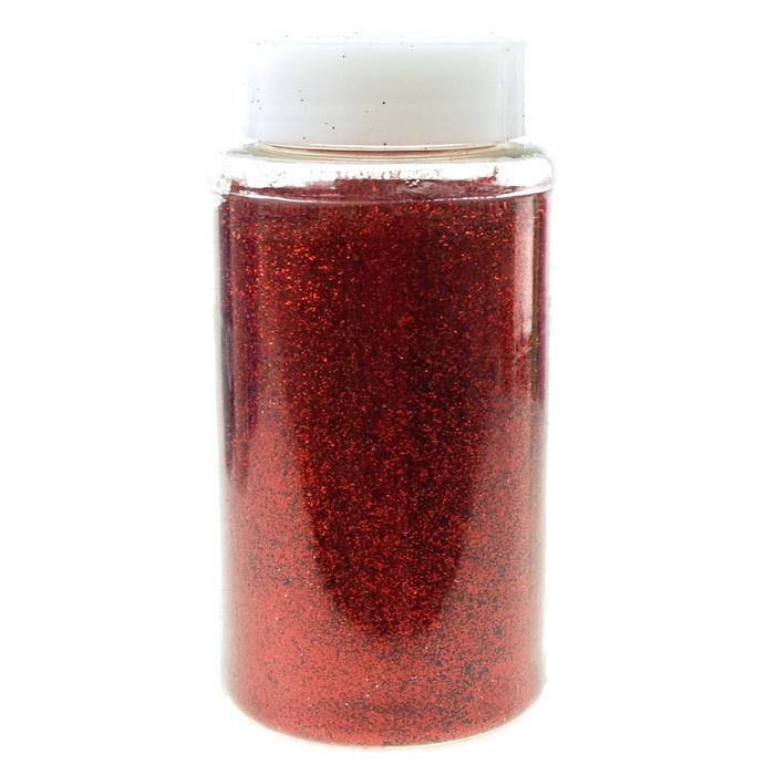 Fine Glitter Arts and Crafts, 1-pound Bulk, Red