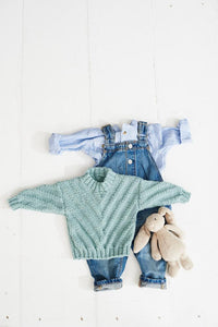 Babies Sweater and Cardigan in Stylecraft Bambino (9500)