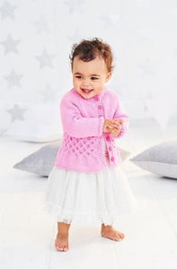 Babies Cardigan & Jumper in Stylecraft Wondersoft Stardust DK (9525)