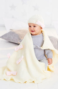 Babies Jumper, Hat & Blanket in Stylecraft Wondersoft Stardust DK (9526)