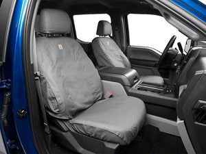 Covercraft Carhartt SeatSaver Front Seat Cover - Gravel (15-19 F-150 w/ Bench Seat)