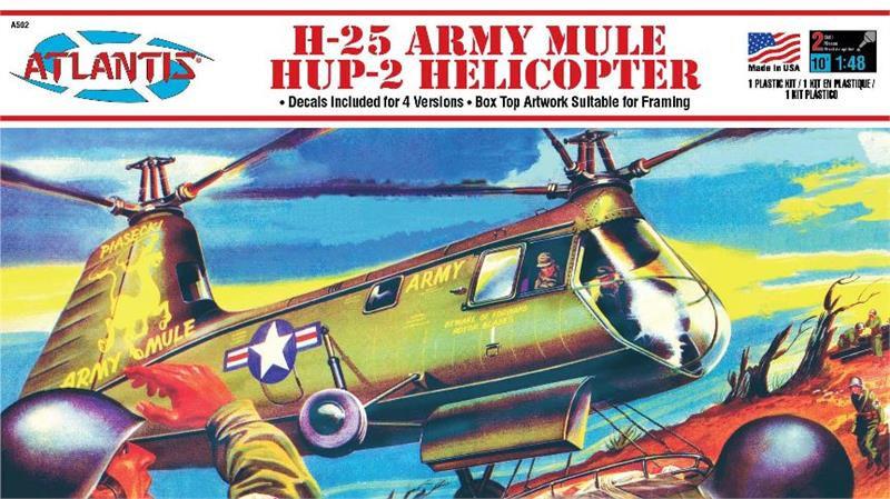 Atlantis Aircraft 1/48 H25A Army Mule Helicopter (formerly Aurora) Kit