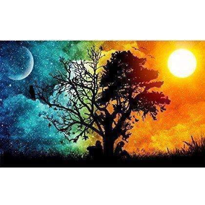 Blxecky 5D Diy Diamond Painting ,By Number Kits Crafts & Sewing Cross Stitch，Wall Stickers For Living Room Decoration,Starry Sky(30X45Cm/12X18Inch)