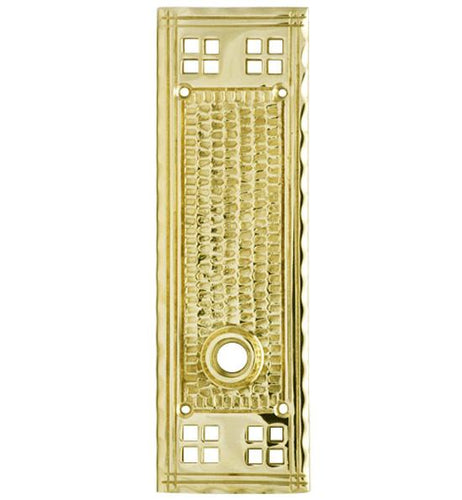 Craftsman Style Solid Brass Rosette Plate