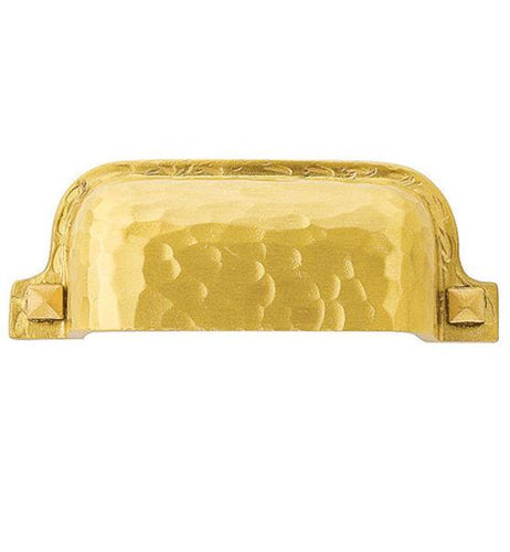 Emtek Arts & Crafts 3 Inch Solid Brass Hammered Bin Pull