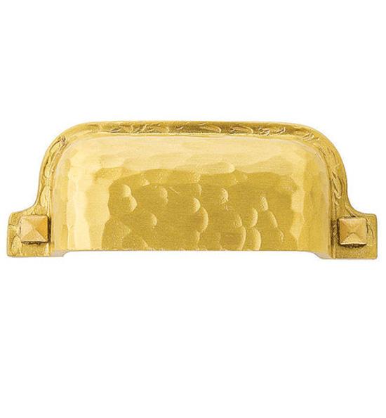 Emtek Arts & Crafts 3 Inch Solid Brass Hammered Bin Pull