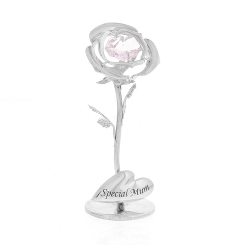 Crystocraft Celebration Rose Swarovski Crystal Ornament