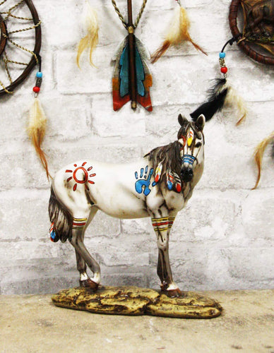 Ebros Equestrian Tribal Beauty Medicine Spirit Horse Hand Crafted Statue 8