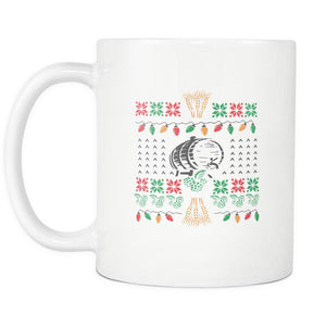 Classic Ugly Holiday Chritmas sweater For Craft Brewers & Homebrewers Beer Lover Brewmaster White 11oz Coffee Mug