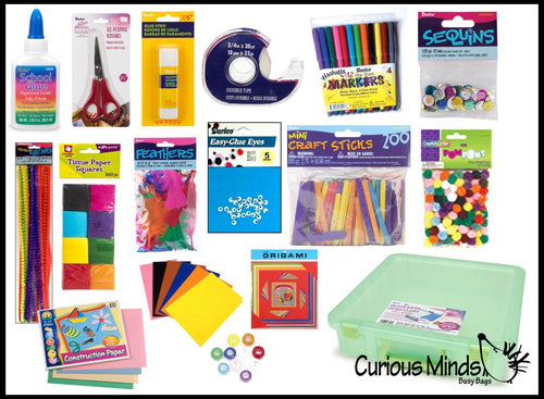 Craft Box with Supplies - Creative Gift for Kids - Art Box