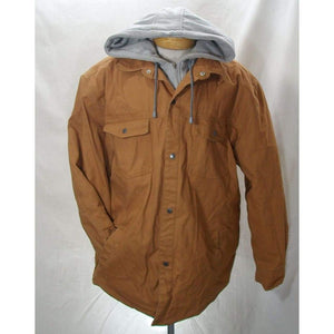 Craftsman Men's Hooded Work Jacket with Teflon Size 2XL XXL Tan NWT