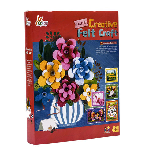 DIY Creative Non-woven Painting Book Craft Educational Toys for Children - Girl Version