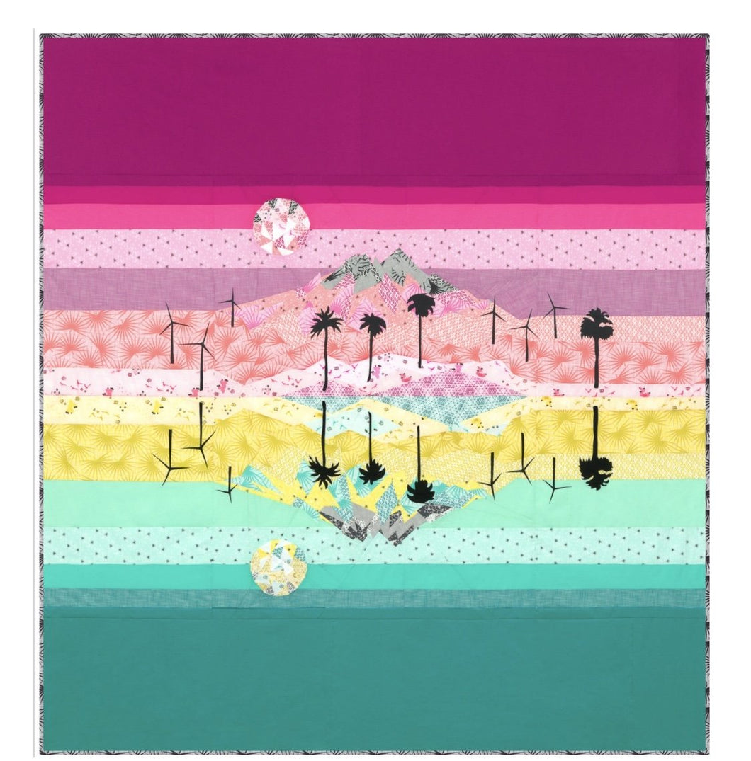 Elevated Abstractions: Desert Mirage Quilt Paper Pattern by Violet Craft