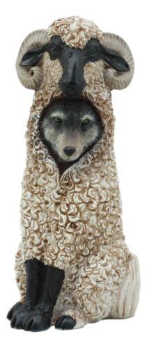 Ebros Dupers Collection Wolf in Sheep Clothing Statue 5.75