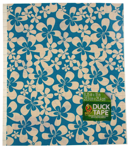 Duck Fabric Crafting Tape Lot of 24 Sheet Blue White 8x10