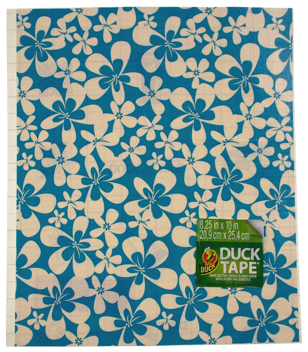 Duck Fabric Crafting Tape Lot of 24 Sheet Blue White 8x10