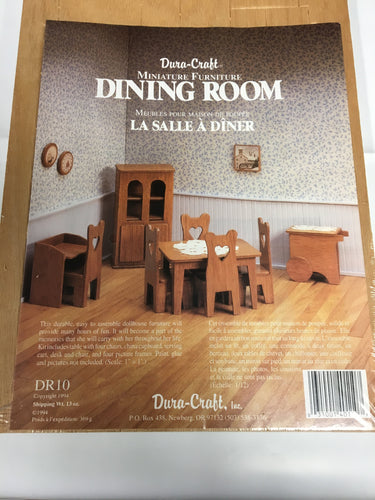 Dura-Craft Miniture Furniture - Dining Room