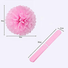 Load image into Gallery viewer, FENGRISE Pom Poms 1pcs 30cm Tissue Paper Artificial Flowers Balls Wedding, Car Decoration Crafts