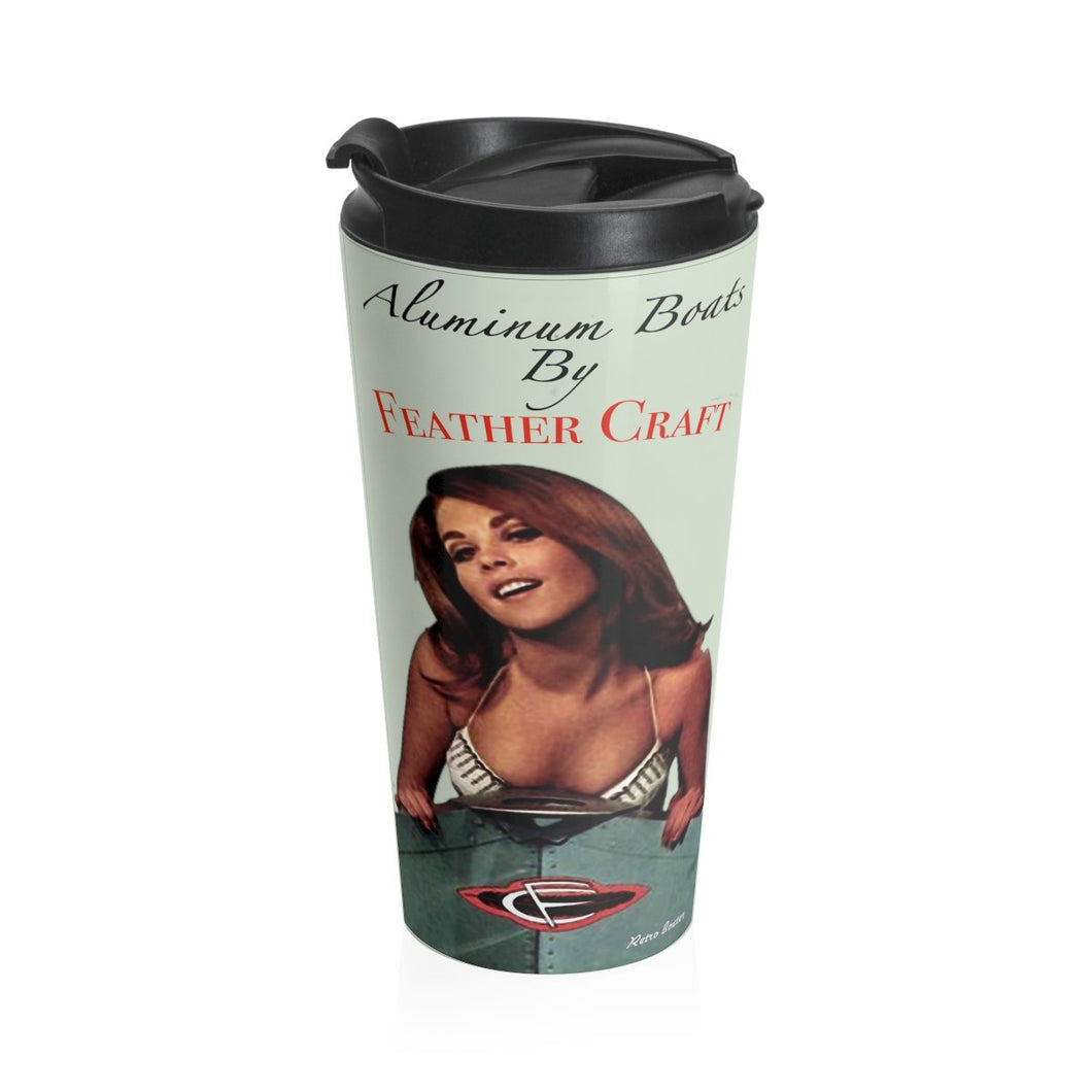 Feather Craft by Retro Boater Stainless Steel Travel Mug