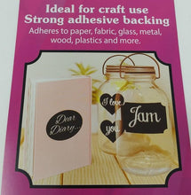 Load image into Gallery viewer, Craft Chalkboard Stickers - Choice of Shape