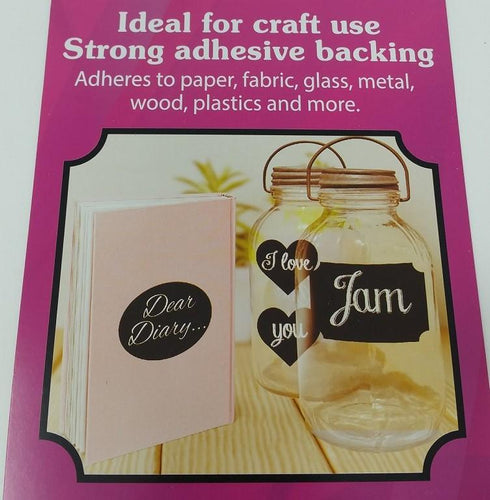 Craft Chalkboard Stickers - Choice of Shape