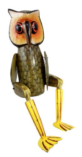 Balinese Wood Handicrafts Night Forest Great Horned Owl Puppet Toy Figurine 18