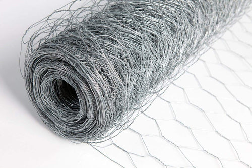 Floralcraft Chicken Wire - Galvanized Wire Netting 13mm Mesh - Choice of 5m or 10m length, 0.6m or 0.9m width