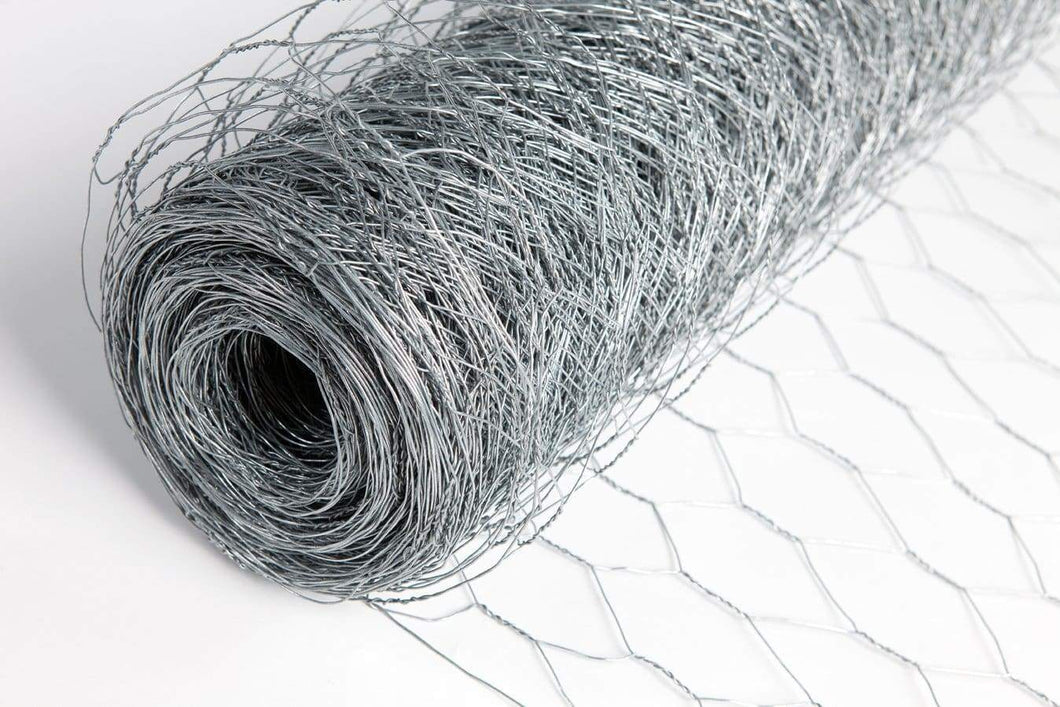 Floralcraft Chicken Wire - Galvanized Wire Netting 13mm Mesh - Choice of 5m or 10m length, 0.6m or 0.9m width