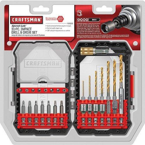 Craftsman 31pc Impact Drill and Drive Set, # 64088