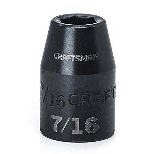 Craftsman 1/2 in. Drive 6 Point 7/16 in. Laser Standard Impact Socket