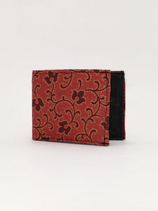BANDANA floral print handcrafted billfold wallet